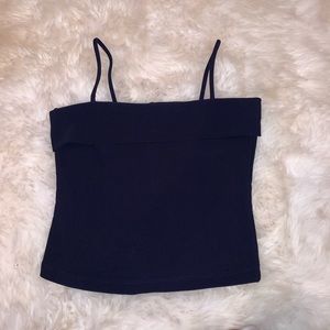 Navy blue crop top